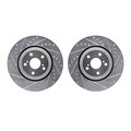 Dynamic Friction Co Rotors-Drilled and Slotted-SilverZinc Coated, 7002-76019 7002-76019